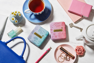 ティー ポケット缶（ピンク／ブルー）