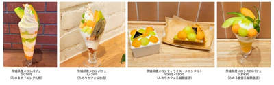生産量日本一「メロン王国」からメロン５種をお届け！全農直営飲食店舗で「茨城県産メロンフェア」を５月１６日（土）～６月１１日（木）まで開催
