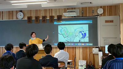 福井県立敦賀工業高校「地域探究授業」にお絵かきクリエイター(R)が講師として登壇
