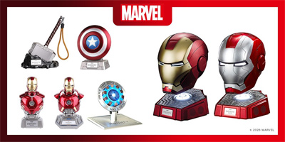 MARVELキャラクターのワイヤレススピーカーなど、モバイルアクセサリー7種を株式会社PGAが6月3日発売
