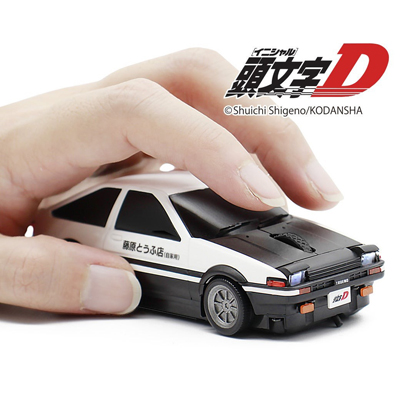 リトラクタブルライトが点灯！『頭文字D』 トヨタ AE86 型無線マウス （後期版）が、一般販売開始！