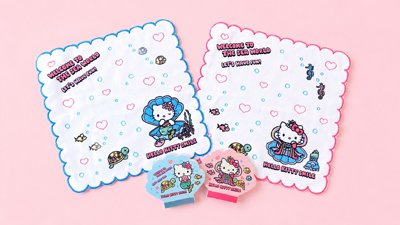 ハローキティ ファン必見!持ち運び必須の新商品が登場「HELLO KITTY SMILE」限定 新作ステーショナリー&タオルを6月24日より発売!